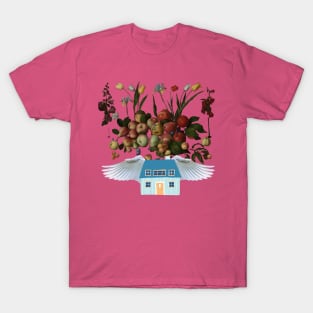 Flying Fruit Home | Fruits | Apples | Pears | Peaches | Funny T-Shirt